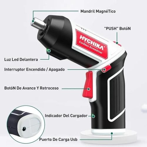 Hychika Visseuse Sans Fil 6nm, Visseuse Devisseuse Sans Fil 2000mah 3.6v Model Ml-Cs69-40