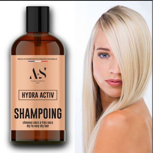 Hydra Activ Shampoing Professionnel 200ml Formule Unique Pour Cheveux Secs  Trs Secs Difficiles Et/Ou Crpus. Formule Ultra Nourrissante Et Rgnrante Pour Des Cheveux Durablement Doux Et Brillants