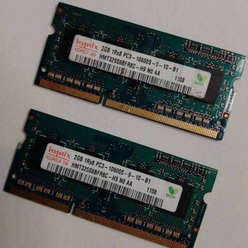 Hynix 2GoX2 RAM PC Portable SODIMM HMT325S6BFR8C-H9 DDR3 PC3-10600S 1333MHz