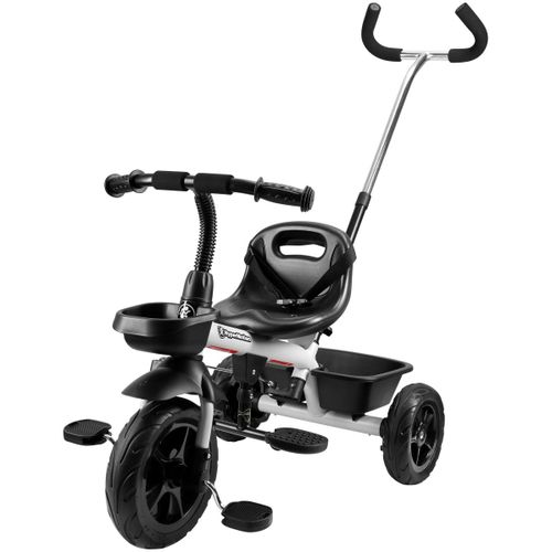 Hypermotion Tricycle Evolutif Enfant Jusqu' 20 Kg| Guidon Contrle Parents| Ceinture Scurit| Sige Confortable| Roues Larges - Tobi Vector Gris