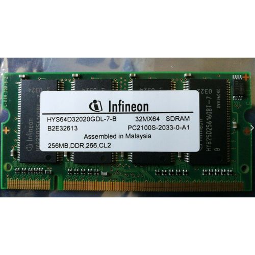 HYS64D32020GDL-7-B - Infineon 256 Mo DDR RAM