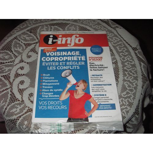 I Comme Info  103 Aot 2015  Voisinage ,Coproprit,viter,Rgler Les Conflits, Droits Et Recours