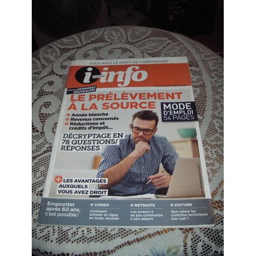I Comme Info N142, Novembre 2018, Vous Avez Le Droit De Comprendre. 