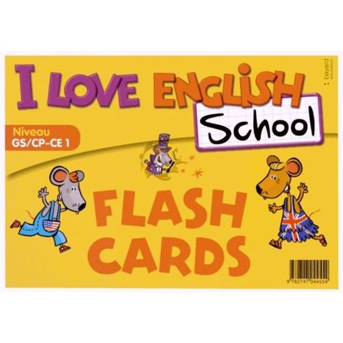 I Love English School Niveau Gs/CpCe1 Flashcards Rakuten