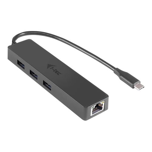 i-Tec USB C Slim 3-port HUB with Gigabit Ethernet adapter - Concentrateur (hub)