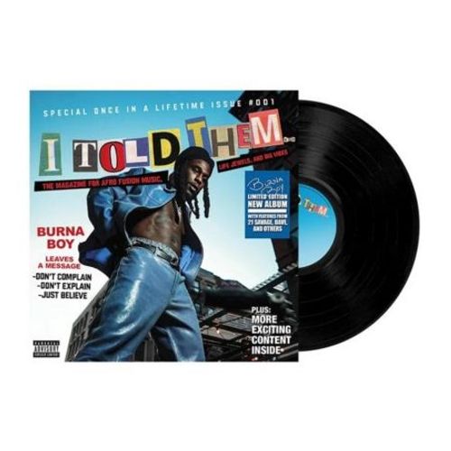I Told Them - Vinyle 33 Tours - Burna Boy