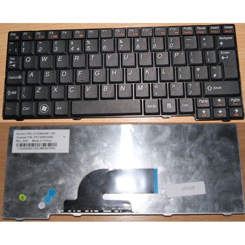 Ibm Lenovo Ideapad S10-2 Noir Uk Clavier Pour Ordinateur Portable (Pc) De Remplacement (Key417)
