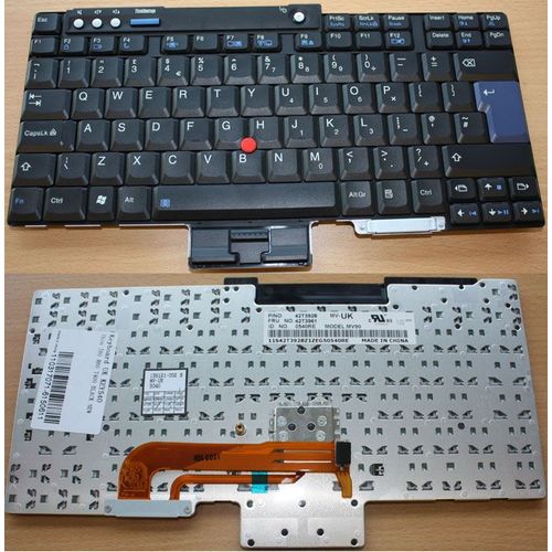 Ibm Thinkpad R60e Noir Uk Clavier Pour Ordinateur Portable (Pc) De Remplacement (Key540)