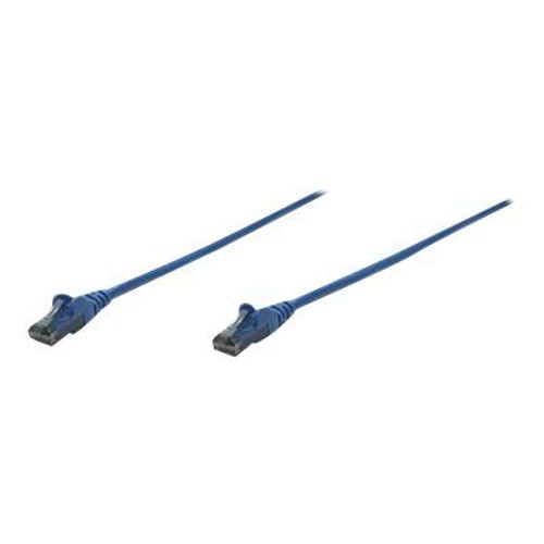 Intellinet Network Patch Cable, Cat6, 1.5m, Blue, CCA, U/UTP, PVC, RJ45, Gold Plated Contacts, Snagless, Booted, Lifetime Warranty, Polybag - Cordon de raccordement