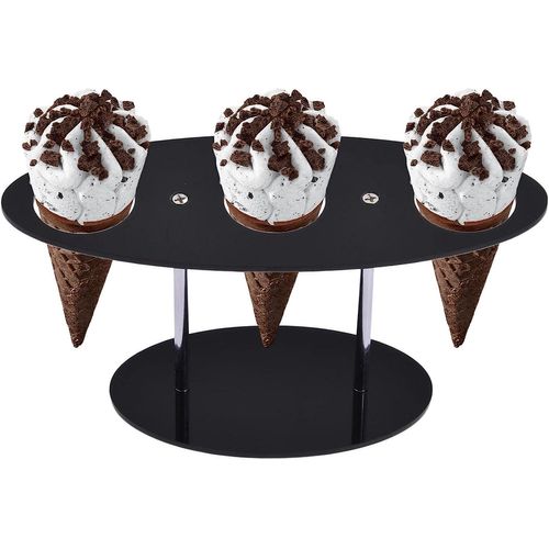 Ice Cream Display Stand, 3 Hole Ice Cream Cone Holder Display Stand