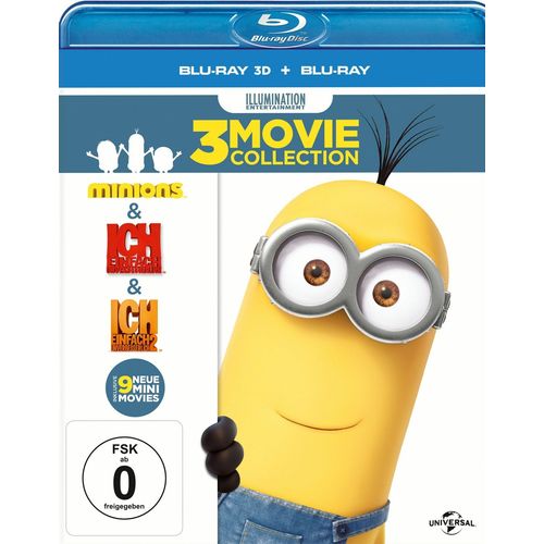 Ich - Einfach Unverbesserlich / Ich - Einfach Unverbesserlich 2 / Minions (Blu-Ray 3d, + Blu-Ray 2d, 6 Discs) de Various