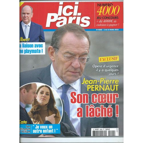 Ici Paris 02/03/2022 Jean-Pierre Pernaut, Julien Dor, Obispo, Iris Mittenaere, Alexandra Lamy, Hlne Sgara, Amel Bent, Smet & Mbapp, Victoria Abril, Clara Luciani, Patrick Bruel, Juliette Binoche