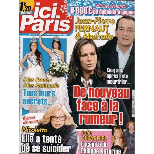 Ici Paris  N 3415 : Jean Pierre Pernaut Miss France 2011