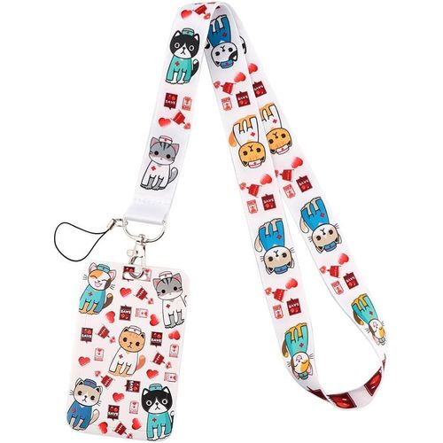 Id Card Holder Lanyard Id Card Holder Cell Phone Badge Holder Ideal For Healthcare Professionals,Nurses,Office,School,Pet Doctor