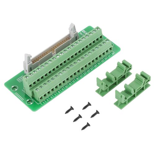 IDC40P 40 broches mâle en-tête carte de dérivation connecteur de bornier Interface PLC avec support