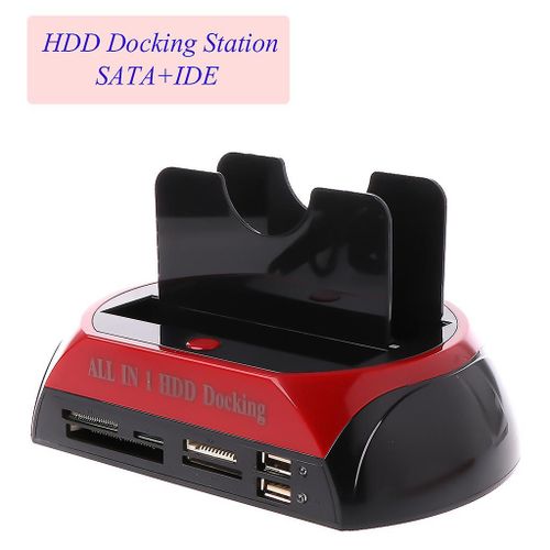Ide Sata Dual All In 1 Hdd Dock Station daccueil Disque dur Disque dur Hdd 2.5 3.5 Lecteur Usb 2.0 Us Botier de bote externe