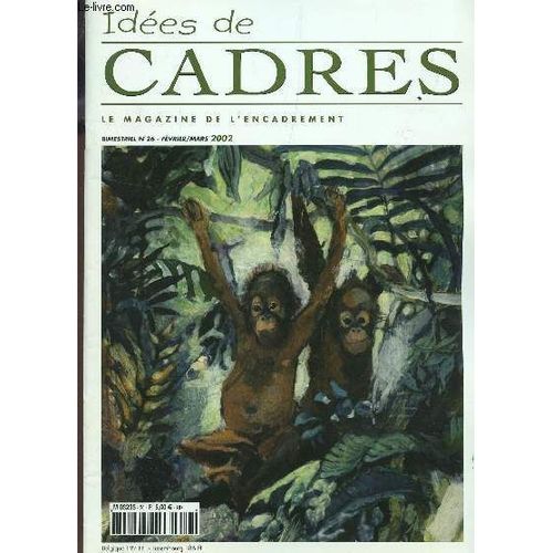 Idees De Cadres, Le Magazine De L'encadrement / N26 - Fev-Mars 2002 / 3 Cadres E N 1 - Nantes Au Fils De L'eau - Les Coqs - Passe Partout En Micro Cannele En Forme De Toit - Couleurs ...   de COLLECTIF