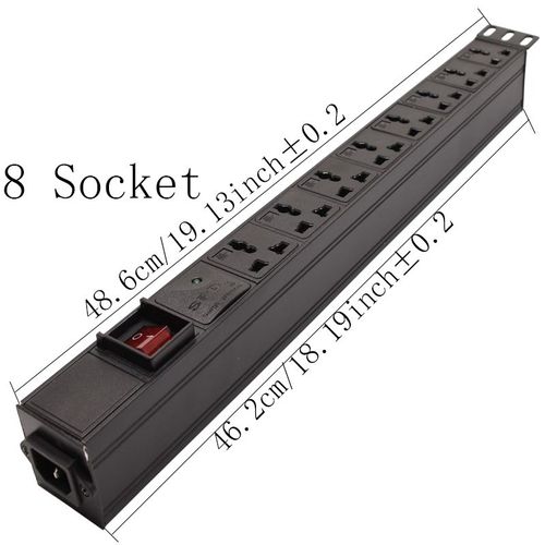 IEC C14 Input Interface Power Strip Double break switch Surge