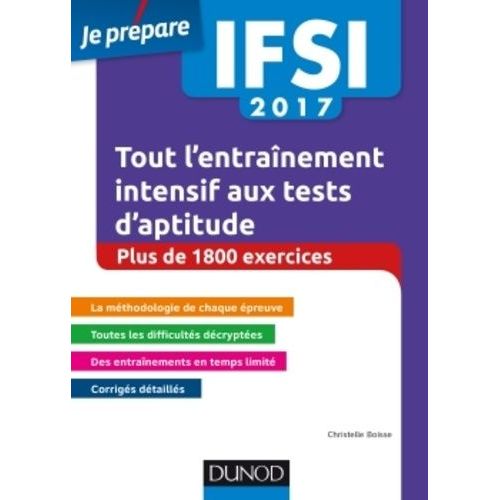 Ifsi - Tout L'entranement Intensif Aux Tests D'aptitude    Format Grand Format 