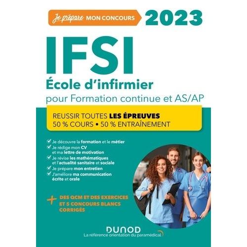 Ifsi - Concours Formation Continue Et Passerelle As-Ap, 50% Cours - 50% Entranement    Format Beau livre 