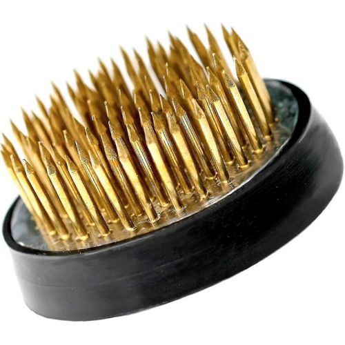 Ikebana Kenzan Avec Joint En Caoutchouc Pour Arrangements Vase Ikebana (1,6 Pouce / 40mm, 1pcs)