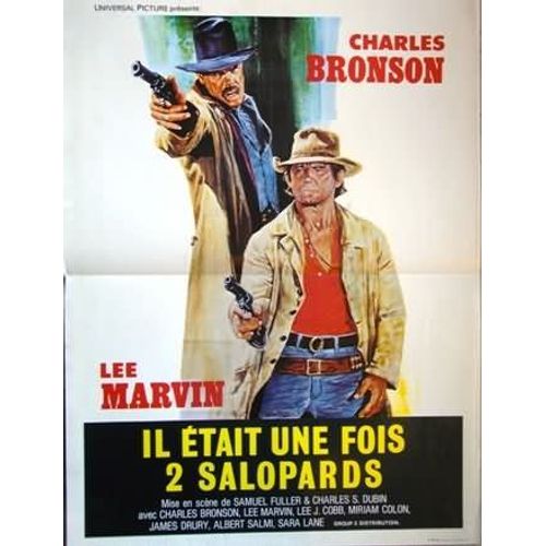 Il Etait Une Fois 2/ Deux Salopards - Affiche Originale De Cinma - Format 40x60 Cm - Un Film De Charles S. Dubin, Samuel Fuller Avec Charles Bronson, Lee Marvin, Lee J. Cobb, Miriam Colon- Anne 1978