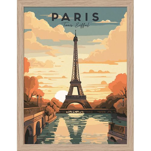 Image Encadre Tour Eiffel Dada Art Cadre En Bois 30x40 Cm