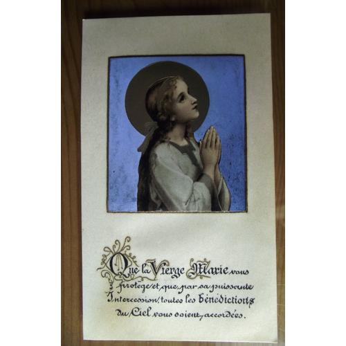 Image Pieuse De Mai 1937.Que La Vierge Marie Vous Protge Et Que Par Sa Puissante Intercession Toutes Les Bndictions Du Ciel Vous Soit Accordes