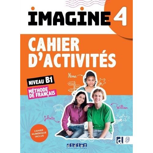 Imagine 4 Mthode De Franais Niveau B1 - Cahier D'activits   de Dereeper Camille  Format Beau livre 
