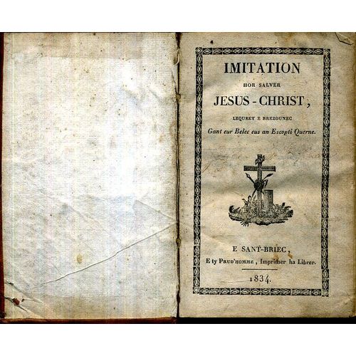 Imitation Hor Salver Jesus Christ Lequeet E Brezounec Gant Ur Belec Eus Eskopti Querne 1834 E Ty Prudhomme E Sant Briec 420 Pajenn   de ur beleg eus eskopti kerne 