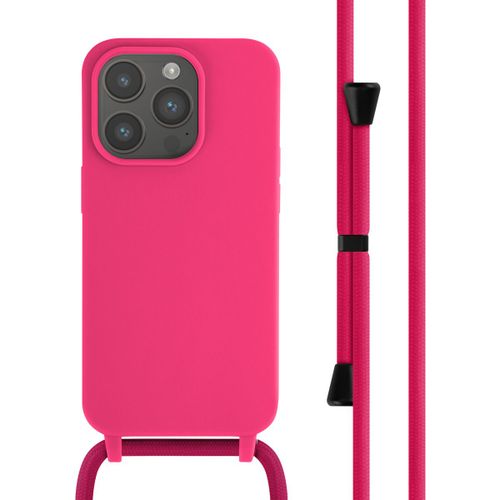 Imoshion Coque En Silicone Avec Cordon Iphone 14 Pro Rose Fluo