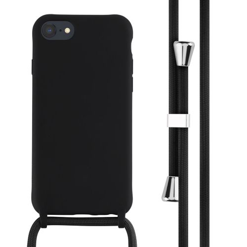 Imoshion Coque En Silicone Avec Cordon Iphone Se (2022 / 2020) / 8 / 7 Noir