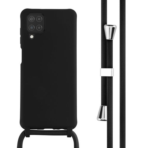 Imoshion Coque En Silicone Avec Cordon Samsung Galaxy A12 Noir