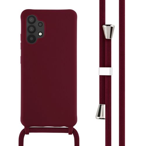 Imoshion Coque En Silicone Avec Cordon Samsung Galaxy A32 (4g) Rouge Fonc