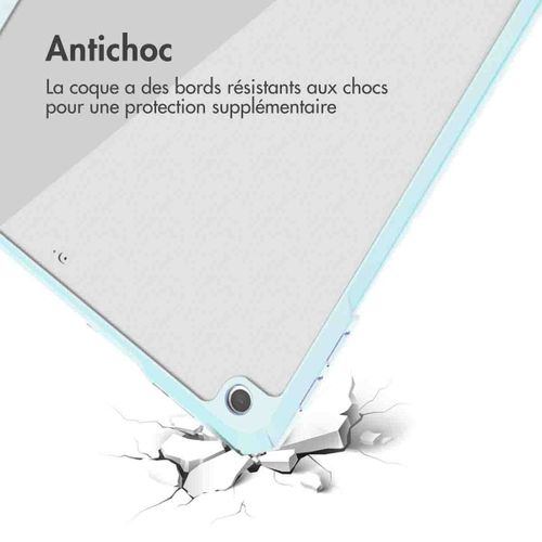 Imoshion Coque Tablette Rigide Trifold Ipad 9 (2021) 10.2 Pouces / Ipad 8 (2020) 10.2 Pouces / Ipad 7 (2019) 10.2 Pouces Bleu Clair