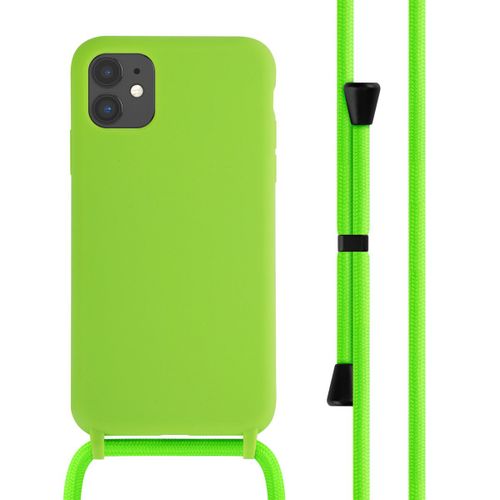 Imoshion ϻCoque En Silicone Avec Cordon Iphone 11 Vert Fluo