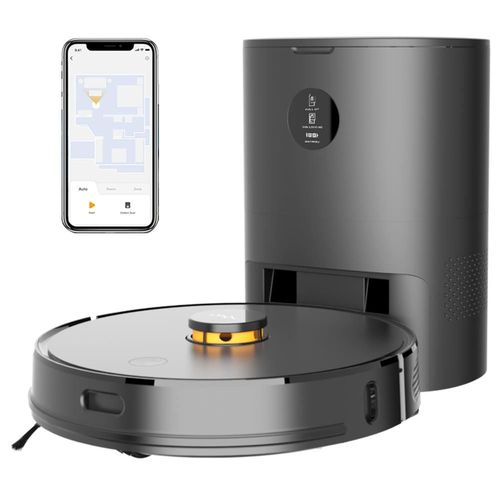 Imou Aspirateur robot avec dpoussireur intelligent limination automatique de la salet Matre 2700pa Puissance d'aspiration 3 en 1 Balayage et nettoyage sous vide LDS Navigation APP Control