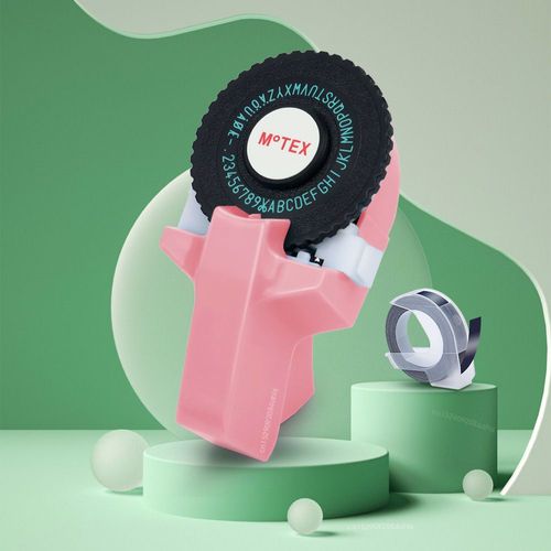 Imprimante D'tiquettes 3d,Machine  crire Manuelle Similaire  Dymo 12965 Dymo 1610 Et Marqueur - Type Pink 01