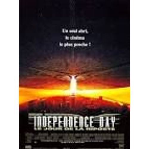 Independence Day - Id4 - Le Jour De La Riposte - Roland Emmerich - Will Smith - Bill Pullman - Randy Quaid - Affiche De Cinma Plie 120x160 Cm