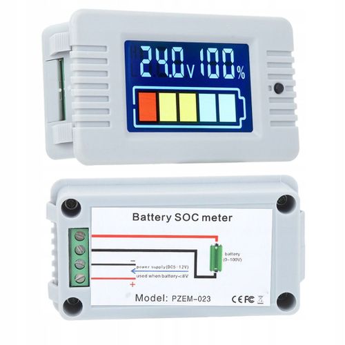 Indicateur de capacit de batterie, affichage numrique LCD, voltmtre, testeur de puissance 1 V
