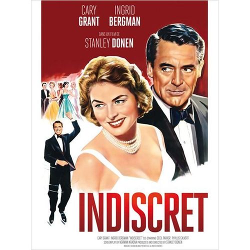 Indiscret /Indiscreet - Vritable Affiche De Cinma Plie - Format 40x60 Cm - De Stanley Donen Avec Cary Grant, Ingrid Bergman, Cecil Parker, Megs Jenkins, Phyllis Calvert - 1958 Reddition 2015