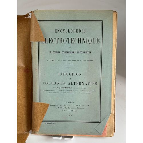 Induction Et Courants Alternatifs Encyclopdie lectrotechniq Par Un Comite D Ingnieurs Spcialisteseuh; Vigneron Date D'dition : 1910   