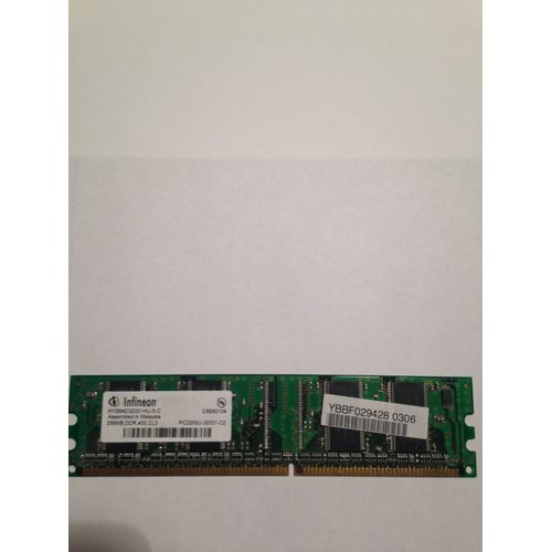 Infineon 2 x 256MB PC3200 DDR 400 CL3 HYS64D32301HU-5-C 184p