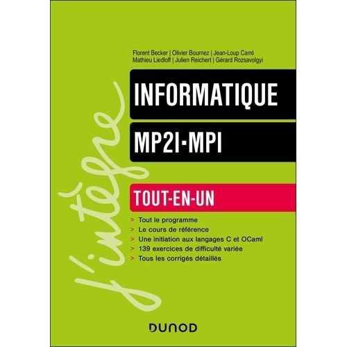 Informatique Mp2i-Mpi    Format Grand Format 