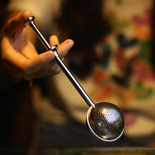 Infuseur  Th En Forme De Boule En Acier Inoxydable, Cuillre  Caf En Maille, Filtre Tlescopique, Passoire  Th, Feuilles De Th En Vrac, Service  Th De Cuisine Rutilisable