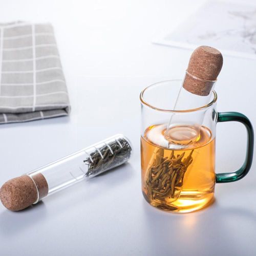 Infuseur  Th En Verre M8g2, Design En Verre, Passoire  Th Pour Tasse, Filtre Fantaisie Pour Puer Tea Herb Tea Tools, Infuseur  Th En Verre