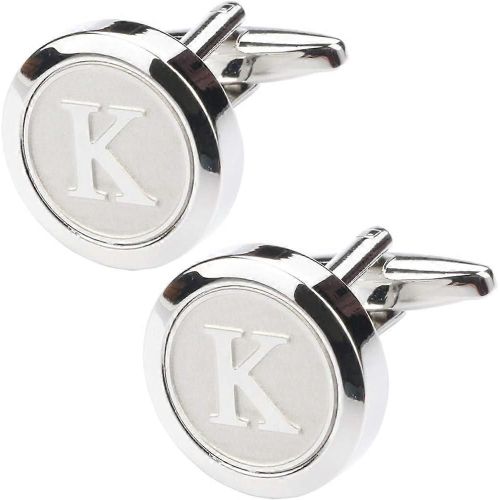 Initiales En Acier Inoxydable Classique Pour Hommes Boutons De Manchette 26 Initiales