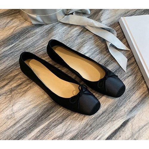 Injballerines lgantes Pour Femmes,Escarpins  Enfiler,Mocassins Ronds,Parker,Talons Carrs,N?Ud Papillon,Chaussures Dcontractes,Printemps,Automne,Mode - 35