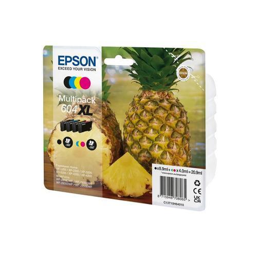 Epson Multipack 604xl (Ananas) - Packs 4 Cartouches D'encre Haute Capacit Noir, Jaune, Cyan, Magenta - 604 Xl