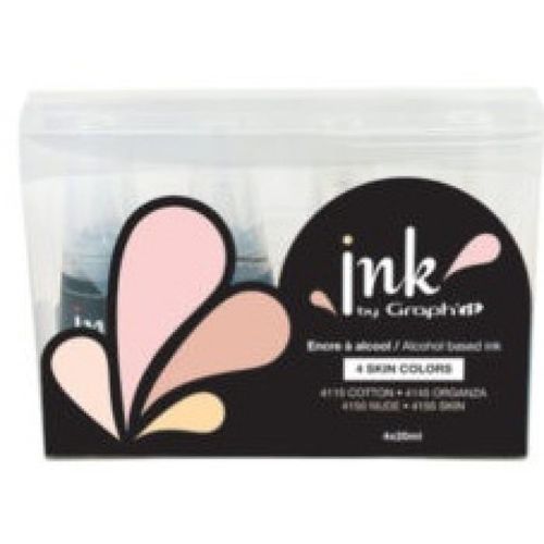 Ink By Graph'it 4 Recharges D'encre Skin Colours - Graph It